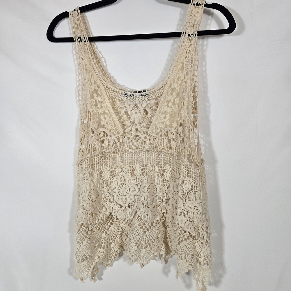 Ooh La La Crocheter Lace Tank | Size tag XL - Fits like a S/M - Picture 2 of 8